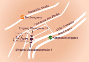 Anfahrts-Plan zum Institut Hara
